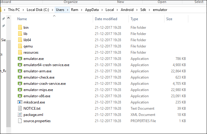 emulator: panic: cannot find avd system path. please define android_sdk_root mac